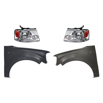 TruParts® - 4-Piece Kit (Driver and Passenger Side Headlights, Driver and Passenger Side Fenders) (Standard Line)