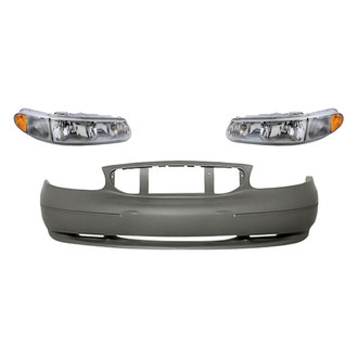 TruParts® - 3-Piece Kit (Driver and Passenger Side Headlights, Front Bumper Cover) (Standard Line)