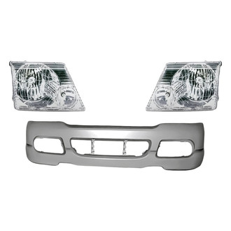 TruParts® - 3-Piece Kit (Driver and Passenger Side Headlights, Front Bumper Cover) (Standard Line)