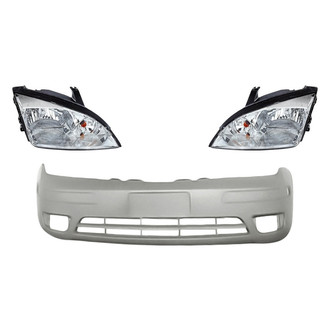 TruParts® - 3-Piece Kit (Driver and Passenger Side Headlights, Front Bumper Cover) (CAPA Certified)