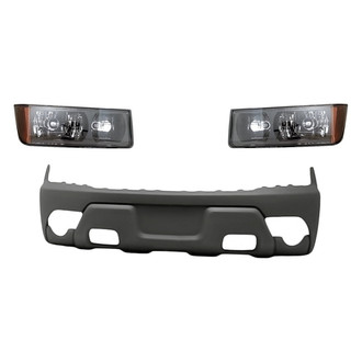 TruParts® - 3-Piece Kit (Driver and Passenger Side Headlights, Front Bumper Cover) (Standard Line)