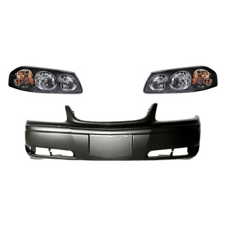 TruParts® - 3-Piece Kit (Driver and Passenger Side Headlights, Front Bumper Cover) (Standard Line)