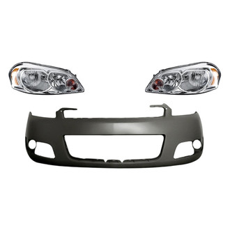 TruParts® - 3-Piece Kit (Driver and Passenger Side Headlights, Front Bumper Cover) (Standard Line)