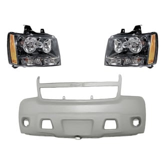 TruParts® - 3-Piece Kit (Driver and Passenger Side Headlights, Front Bumper Cover) (Standard Line)