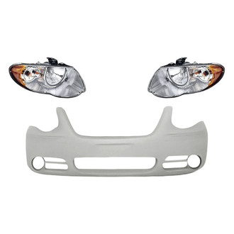 TruParts® - 3-Piece Kit (Driver and Passenger Side Headlights, Front Bumper Cover) (Standard Line)