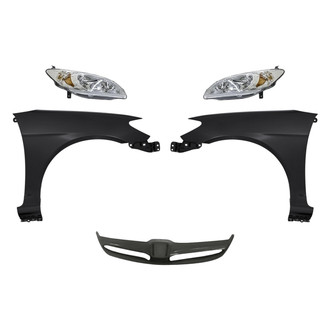 TruParts® - 5-Piece Kit (Driver and Passenger Side Headlights, Grille Bar, Driver and Passenger Side Fenders) (Standard Line)