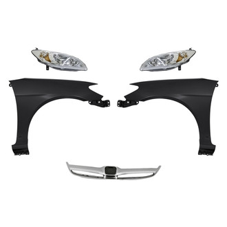TruParts® - 5-Piece Kit (Driver and Passenger Side Headlights, Grille Bar, Driver and Passenger Side Fenders) (Standard Line)