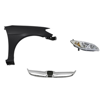 TruParts® - 3-Piece Kit (Passenger Side Headlight, Grille Bar, Front Passenger Side Fender) (Standard Line)