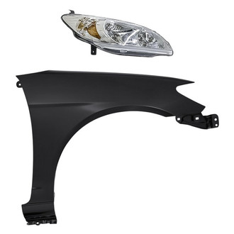 TruParts® - 2-Piece Kit (Passenger Side Headlight, Front Passenger Side Fender) (CAPA Certified)