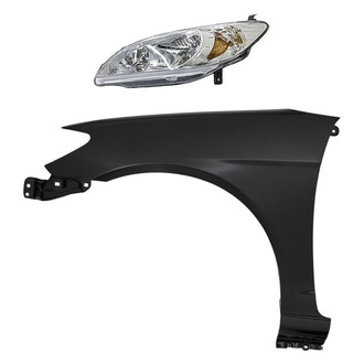 TruParts® - 2-Piece Kit (Driver Side Headlight, Front Driver Side Fender) (CAPA Certified)