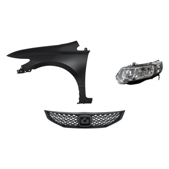 TruParts® - 3-Piece Kit (Driver Side Headlight, Grille, Front Driver Side Fender) (Standard Line)