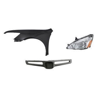 TruParts® - 3-Piece Kit (Driver Side Headlight, Grille Bar, Front Driver Side Fender) (Standard Line)