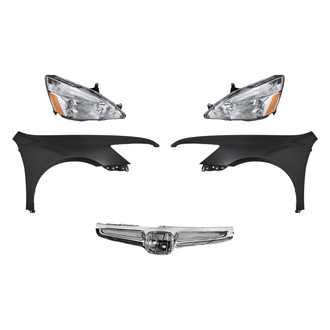 TruParts® - 5-Piece Kit (Driver and Passenger Side Headlights, Grille Bar, Driver and Passenger Side Fenders) (Standard Line)