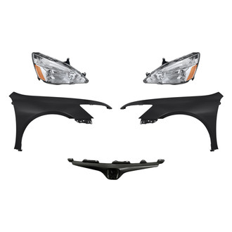 TruParts® - 5-Piece Kit (Driver and Passenger Side Headlights, Grille Bar, Driver and Passenger Side Fenders) (Standard Line)