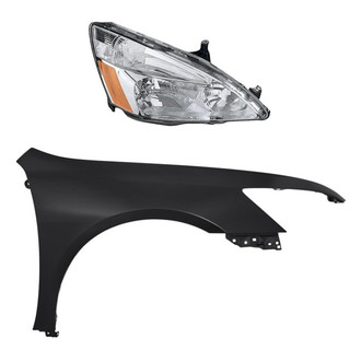 TruParts® - 2-Piece Kit (Passenger Side Headlight, Front Passenger Side Fender) (Standard Line)