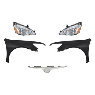 TruParts® - 5-Piece Kit (Driver and Passenger Side Headlights, Grille Bar, Driver and Passenger Side Fenders) (Standard Line)