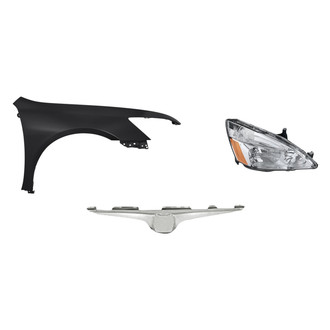 TruParts® - 3-Piece Kit (Passenger Side Headlight, Grille Bar, Front Passenger Side Fender) (Standard Line)