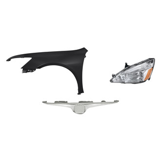 TruParts® - 3-Piece Kit (Driver Side Headlight, Grille Bar, Front Driver Side Fender) (Standard Line)
