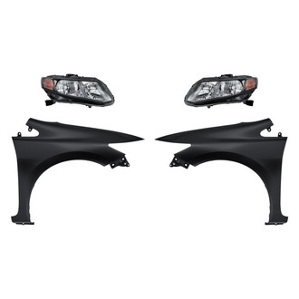 TruParts® - 4-Piece Kit (Driver and Passenger Side Headlights, Driver and Passenger Side Fenders) (Standard Line)