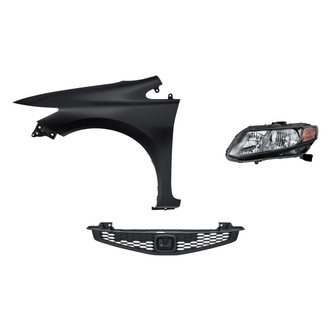 TruParts® - 3-Piece Kit (Driver Side Headlight, Grille, Front Driver Side Fender) (CAPA Certified)