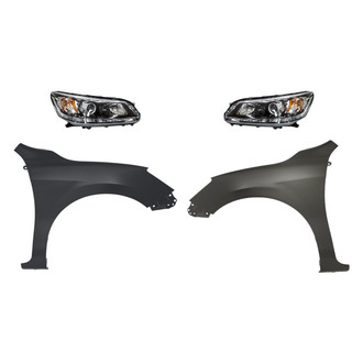 TruParts® - 4-Piece Kit (Driver and Passenger Side Headlights, Driver and Passenger Side Fenders) (Standard Line)