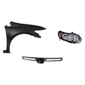 TruParts® - 3-Piece Kit (Passenger Side Headlight, Grille Bar, Front Passenger Side Fender) (Standard Line)