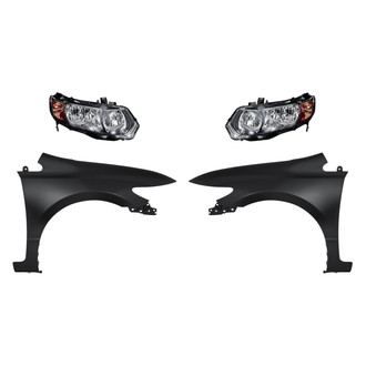 TruParts® - 4-Piece Kit (Driver and Passenger Side Headlights, Driver and Passenger Side Fenders) (Standard Line)