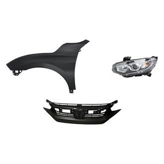 TruParts® - 3-Piece Kit (Driver Side Headlight, Grille, Front Driver Side Fender) (CAPA Certified)