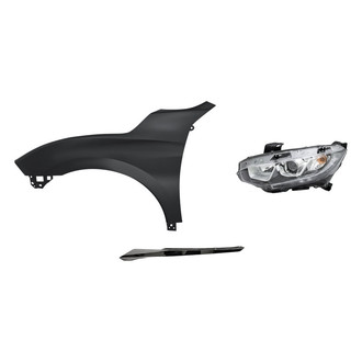 TruParts® - 3-Piece Kit (Driver Side Headlight, Driver Side Grille Molding, Front Driver Side Fender) (CAPA Certified)
