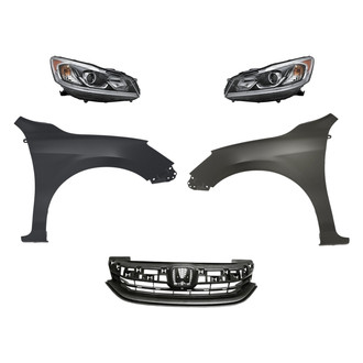 TruParts® - 5-Piece Kit (Driver and Passenger Side Headlights, Grille, Driver and Passenger Side Fenders) (Standard Line)