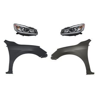 TruParts® - 4-Piece Kit (Driver and Passenger Side Headlights, Driver and Passenger Side Fenders) (Standard Line)