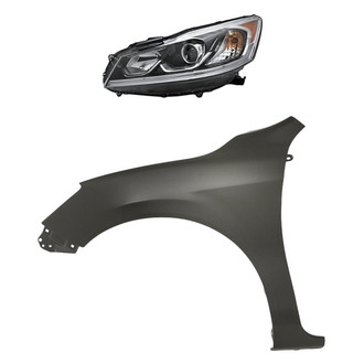 TruParts® - 2-Piece Kit (Driver Side Headlight, Front Driver Side Fender) (CAPA Certified)