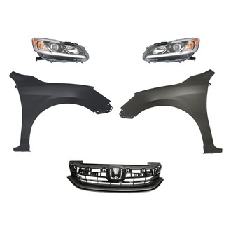 TruParts® - 5-Piece Kit (Driver and Passenger Side Headlights, Grille, Driver and Passenger Side Fenders) (Standard Line)