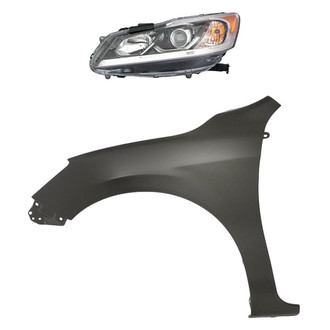 TruParts® - 2-Piece Kit (Driver Side Headlight, Front Driver Side Fender) (Standard Line)