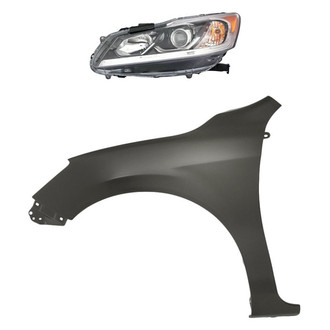 TruParts® - 2-Piece Kit (Driver Side Headlight, Front Driver Side Fender) (CAPA Certified)