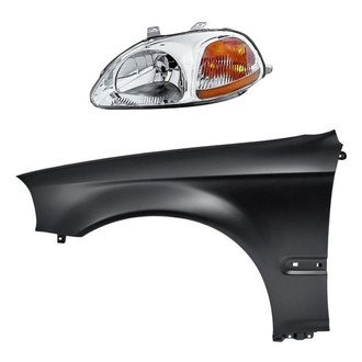TruParts® - 2-Piece Kit (Driver Side Headlight, Front Driver Side Fender) (Standard Line)
