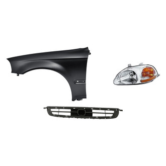 TruParts® - 3-Piece Kit (Driver Side Headlight, Grille, Front Driver Side Fender) (Standard Line)