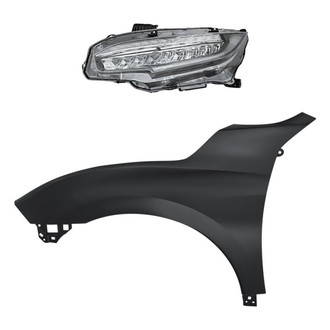 TruParts® - 2-Piece Kit (Driver Side Headlight, Front Driver Side Fender) (CAPA Certified)