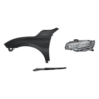 TruParts® - 3-Piece Kit (Driver Side Headlight, Driver Side Grille Molding, Front Driver Side Fender) (CAPA Certified)