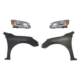 TruParts® - 4-Piece Kit (Driver and Passenger Side Headlights, Driver and Passenger Side Fenders) (Standard Line)
