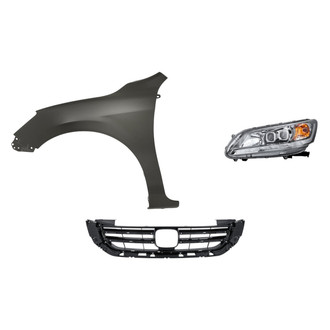 TruParts® - 3-Piece Kit (Driver Side Headlight, Grille, Front Driver Side Fender) (Standard Line)