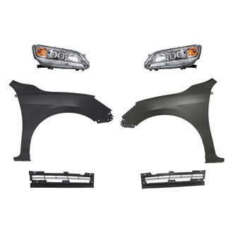 TruParts® - 6-Piece Kit (Driver and Passenger Side Headlights, Driver and Passenger Side Lower Grille Inserts, Driver and Passenger Side Fenders) (Standard Line)