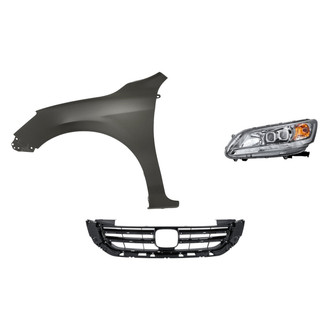 TruParts® - 3-Piece Kit (Driver Side Headlight, Grille, Front Driver Side Fender) (CAPA Certified)