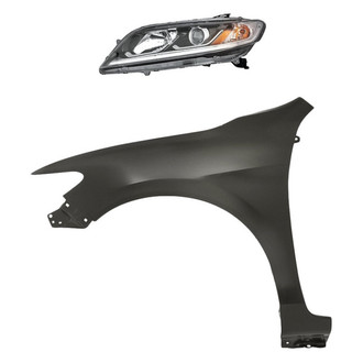 TruParts® - 2-Piece Kit (Driver Side Headlight, Front Driver Side Fender) (Standard Line)