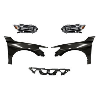 TruParts® - 5-Piece Kit (Driver and Passenger Side Headlights, Upper Grille, Driver and Passenger Side Fenders) (Standard Line)