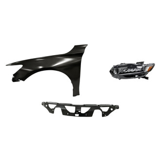 TruParts® - 3-Piece Kit (Driver Side Headlight, Upper Grille, Front Driver Side Fender) (Standard Line)