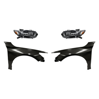 TruParts® - 4-Piece Kit (Driver and Passenger Side Headlights, Driver and Passenger Side Fenders) (Standard Line)