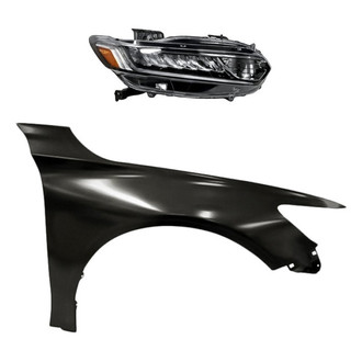 TruParts® - 2-Piece Kit (Passenger Side Headlight, Front Passenger Side Fender) (Standard Line)
