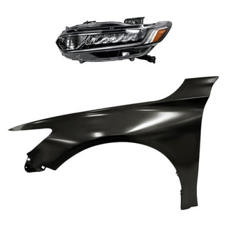 TruParts® - 2-Piece Kit (Driver Side Headlight, Front Driver Side Fender) (Standard Line)