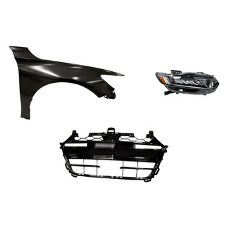 TruParts® - 3-Piece Kit (Passenger Side Headlight, Grille, Front Passenger Side Fender) (Standard Line)